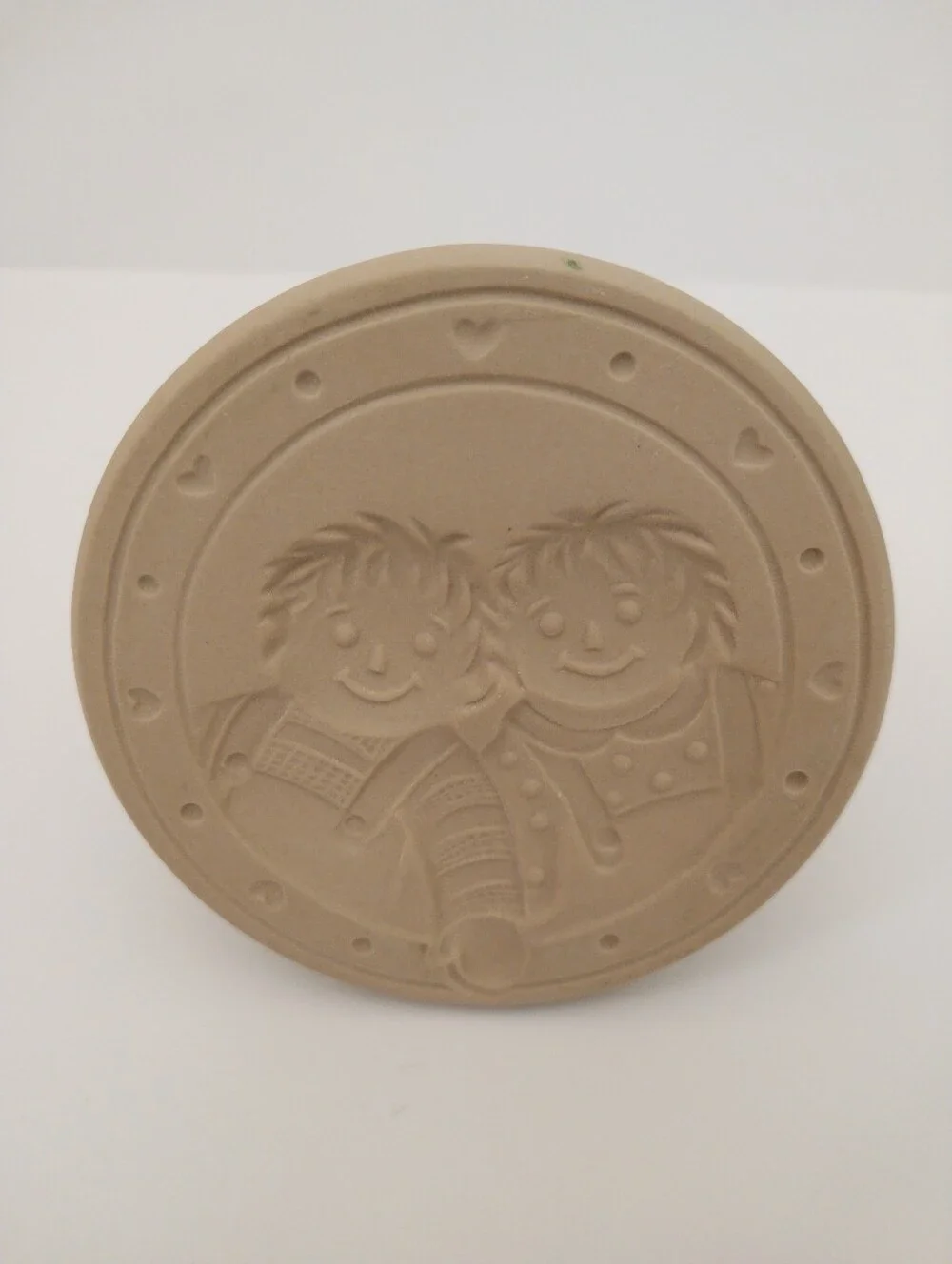 Vintage 1998 Brown Bag Cookie Art Cookie Press Rag Dolls Number 36 Like New